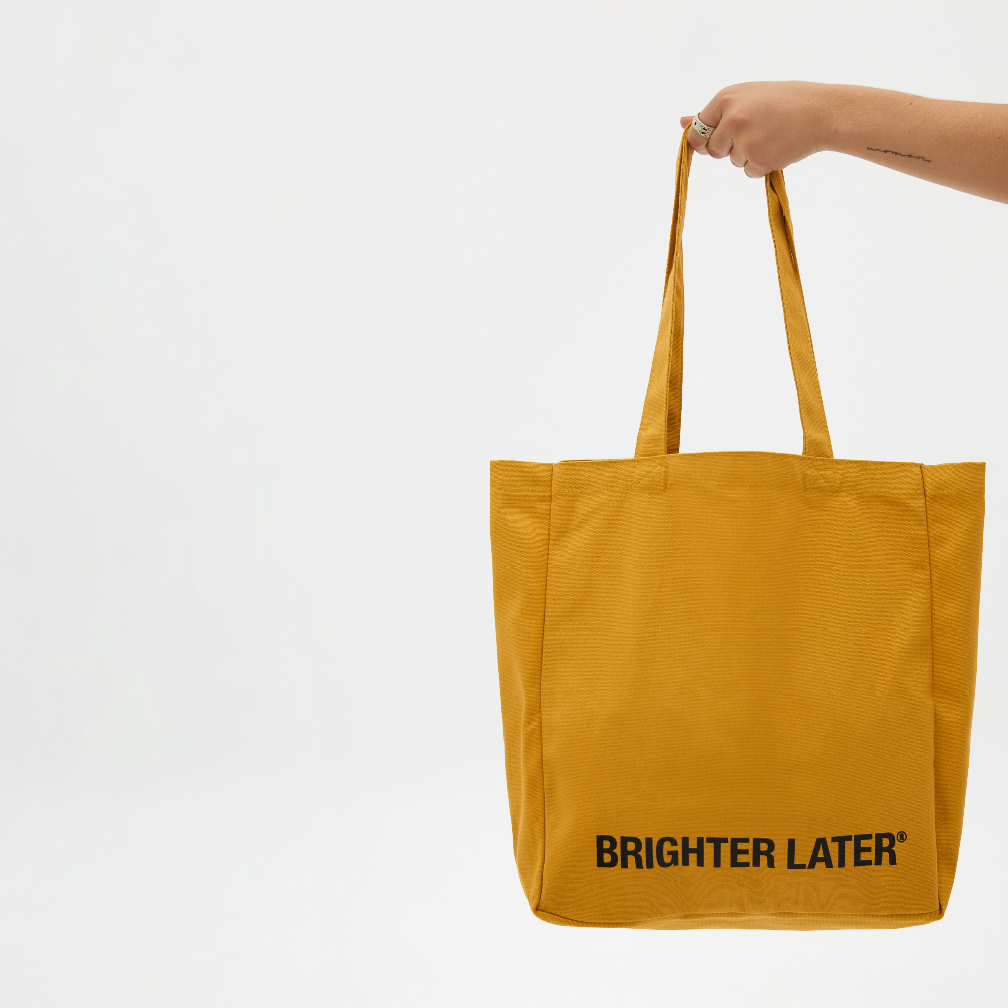 BRIGHTER LATER This Is Not A Bag Mustard Tote